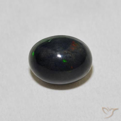 1.32ct 天然 マルチカラー オパール, 楕円形, オペーク