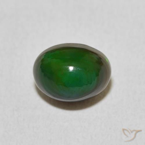1.23ct 天然 マルチカラー オパール, 楕円形, オペーク
