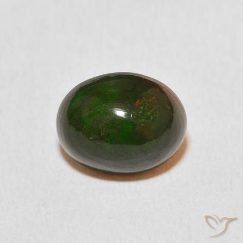 1.96ct 天然 マルチカラー オパール, 楕円形, オペーク