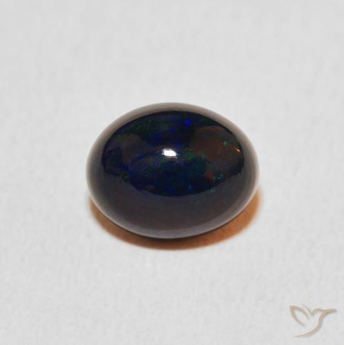 1.26ct 天然 マルチカラー オパール, 楕円形, オペーク