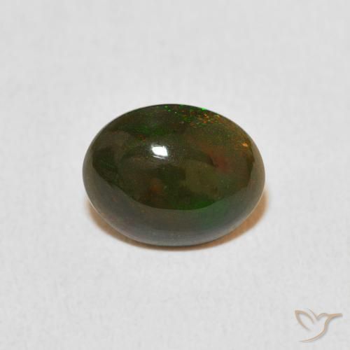 1.03ct 天然 マルチカラー オパール, 楕円形, オペーク