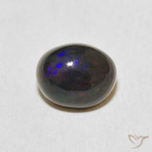 0.91ct 天然 マルチカラー オパール, 楕円形, オペーク
