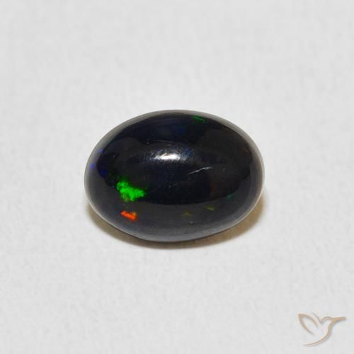 0.51ct 天然 マルチカラー オパール, 楕円形, オペーク