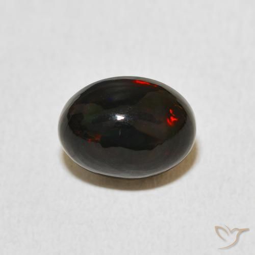 1.45ct 天然 マルチカラー オパール, 楕円形, オペーク