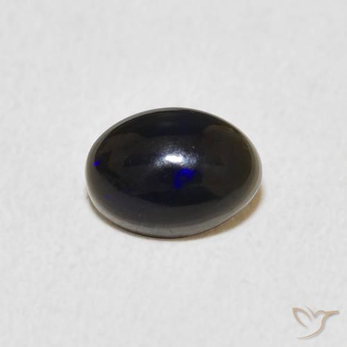 0.48ct 天然 マルチカラー オパール, 楕円形, オペーク
