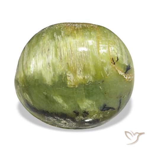 5.75ct グリーン オパール, 楕円形, オペーク