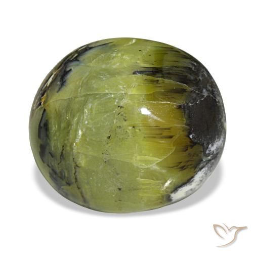 7.49ct グリーン オパール, 楕円形, オペーク