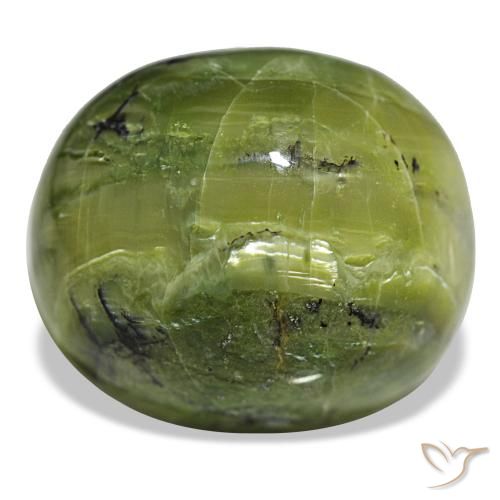 38.09ct グリーン オパール, 楕円形, オペーク