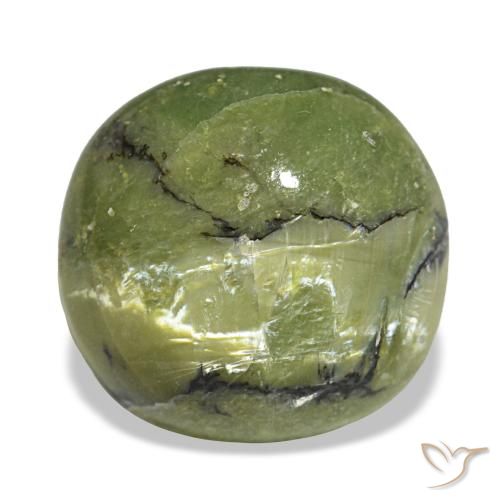 3.00ct グリーン オパール, クッション, オペーク