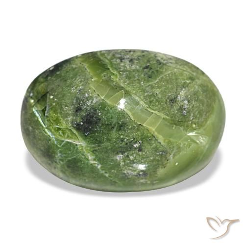 9.74ct グリーン オパール, 楕円形, オペーク