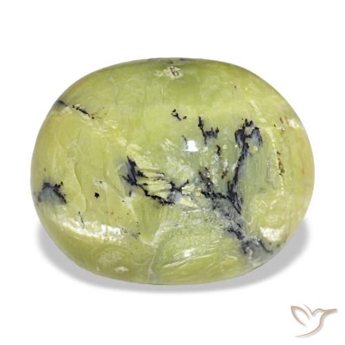 8.96ct グリーン オパール, 楕円形, オペーク