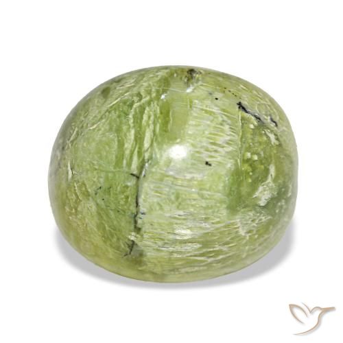 4.64ct グリーン オパール, 楕円形, オペーク