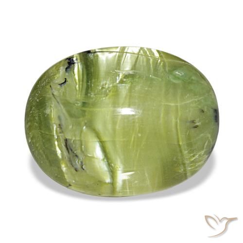 7.07ct グリーン オパール, 楕円形, オペーク