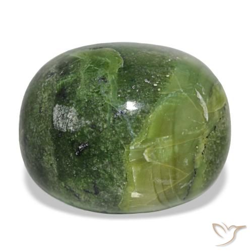 22.98ct グリーン オパール, クッション, オペーク