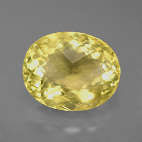6.59カラットの天然レモンオーソクレース（13.1×10.6 mm・オーバルカット）