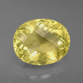 6.59カラットの天然レモンオーソクレース（13.1×10.6 mm・オーバルカット）