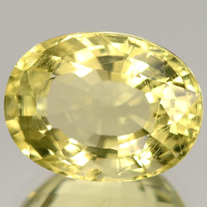 5.38カラットの天然レモンオーソクレース（12.9×9.7 mm・オーバルカット）