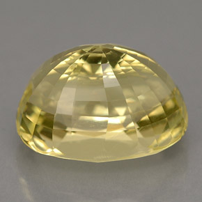 6.60カラットの天然レモンオーソクレース（13×10 mm・オーバルカット）