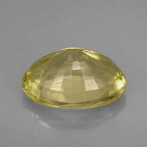 4.42カラットの天然レモンオーソクレース（13×9.4 mm・オーバルカット）