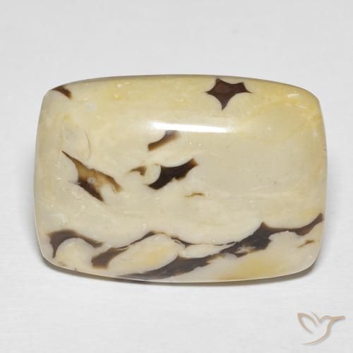 23.14ct 天然 マルチカラー ピーナッツウッド, クッション, オペーク