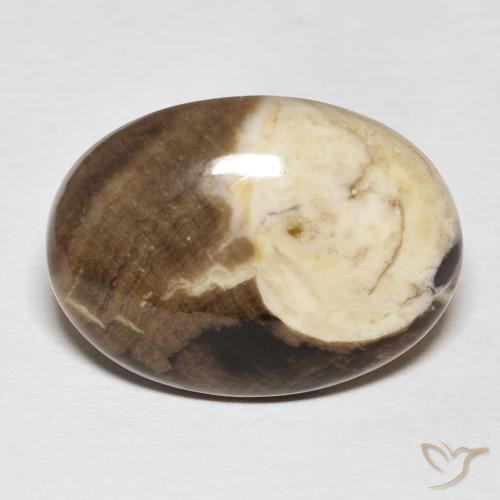 20.56ct 天然 マルチカラー ピーナッツウッド, 楕円形, オペーク