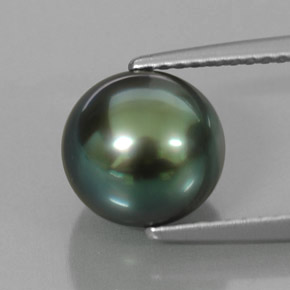 4.73カラットの天然グリーンパール（8.82 mm・球体 / ボール）
