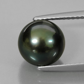 4.66カラットの天然グリーンパール（8.78 mm・球体 / ボール）