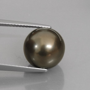 9.95カラットの天然ブラックマルチカラーパール（11.17 mm・球体 / ボール）