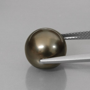 9.95カラットの天然ブラックマルチカラーパール（11.17 mm・球体 / ボール）