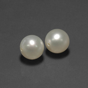カラットの天然クリームパール（8.58 mm・球体 / ボール）