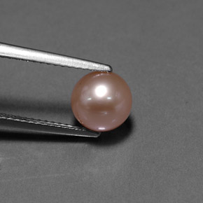 2.98カラットの天然ピンクパール（7.49 mm・球体 / ボール）