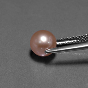 2.98カラットの天然ピンクパール（7.49 mm・球体 / ボール）