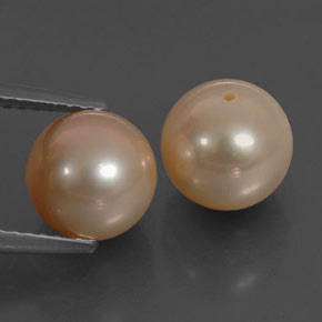 カラットの天然ピンクパール（7.75 mm・球体 / ボール）