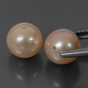 カラットの天然ピンクパール（7.75 mm・球体 / ボール）
