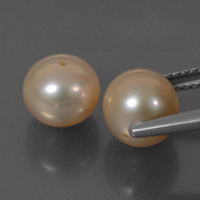 カラットの天然ピンクパール（7.54 mm・球体 / ボール）