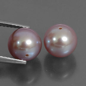カラットの天然ラベンダーパール（7.67 mm・球体 / ボール）