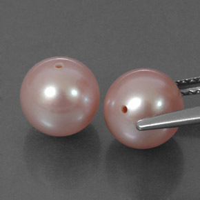 カラットの天然ピンクパール（7.78 mm・球体 / ボール）