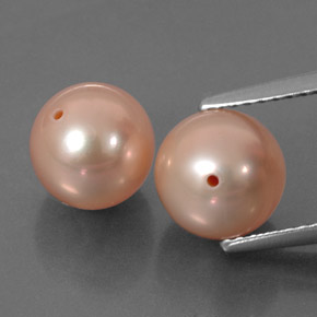 カラットの天然ピンクパール（7.79 mm・球体 / ボール）