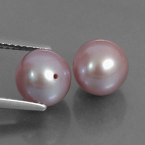 カラットの天然ラベンダーパール（7.57 mm・球体 / ボール）