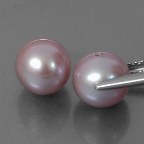 カラットの天然ラベンダーパール（7.57 mm・球体 / ボール）
