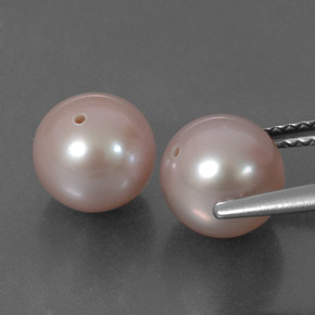 6.01カラットの天然ミディアムピンクパール（7.55 mm・球体 / ボール）