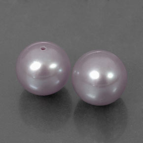 カラットの天然シルバーピンクパール（7.35 mm・球体 / ボール）