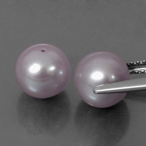 カラットの天然シルバーピンクパール（7.35 mm・球体 / ボール）