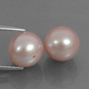カラットの天然ピンクパール（7.82 mm・球体 / ボール）