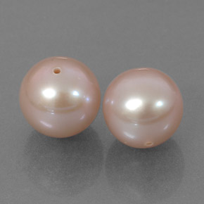 カラットの天然ピンクパール（7.81 mm・球体 / ボール）