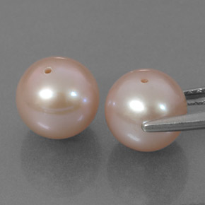 カラットの天然ピンクパール（7.81 mm・球体 / ボール）