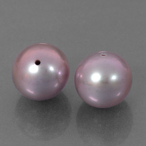 カラットの天然ラベンダーパール（7.64 mm・球体 / ボール）