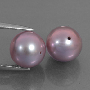カラットの天然ラベンダーパール（7.64 mm・球体 / ボール）