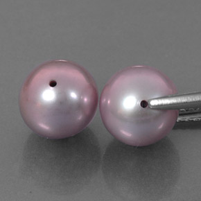 カラットの天然ラベンダーパール（7.64 mm・球体 / ボール）