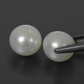 カラットの天然クリームパール（8.05 mm・球体 / ボール）